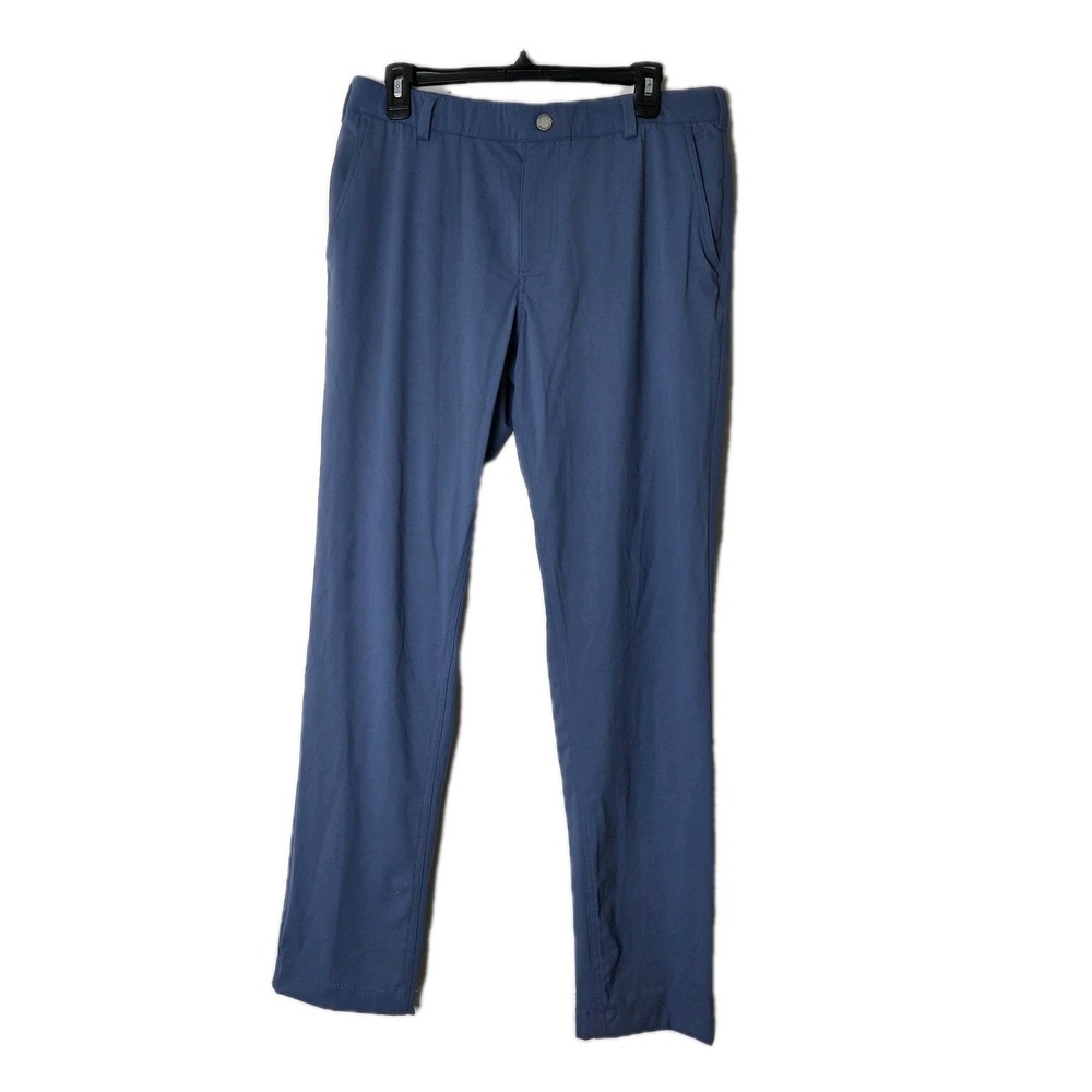 Redvanly Kent Pull On Pants Men's Blue Trousers Performance Stretch Golf Lux 34